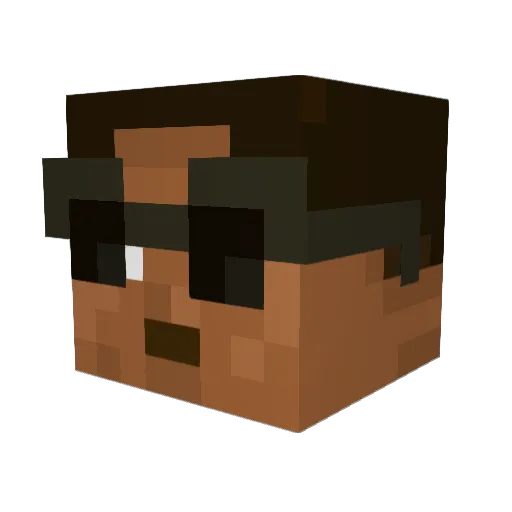 ORIVAH Minecraft avatar head, 3D render