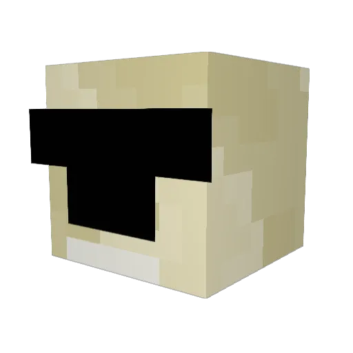 ORM20 Minecraft avatar head, 3D render
