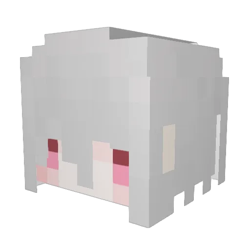ORX8138 Minecraft avatar head, 3D render