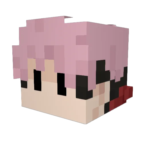 OS3RON Minecraft avatar head, 3D render