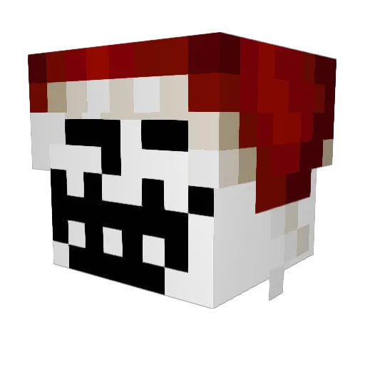 OSAFB Minecraft avatar head, 3D render