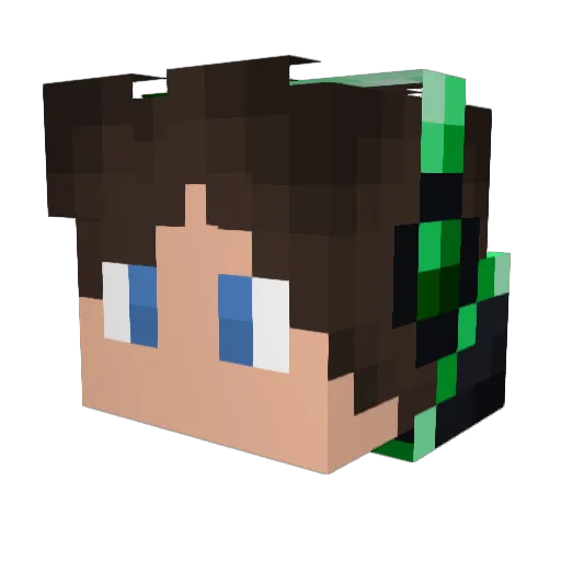 OSAMELYVLK7777 Minecraft avatar head, 3D render