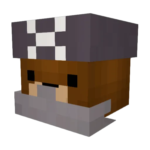 OSCARVAZ Minecraft avatar head, 3D render