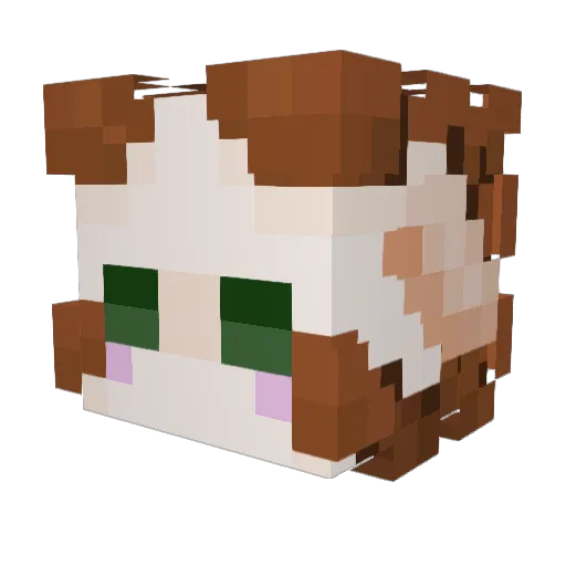 OSCIrish Minecraft avatar head, 3D render