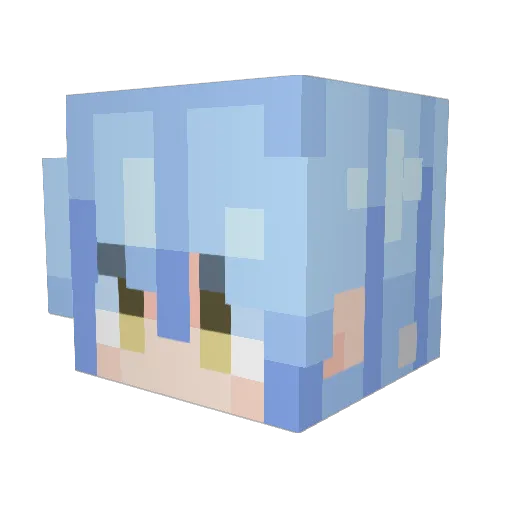 OSMSHL Minecraft avatar head, 3D render