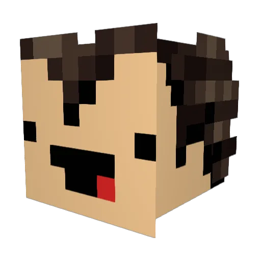 OSPOL92 Minecraft avatar head, 3D render