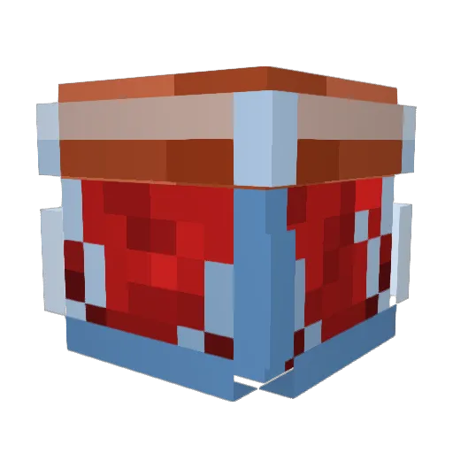 OSS_4804 Minecraft avatar head, 3D render
