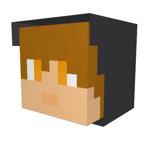 OSlZ Minecraft avatar head, 3D render