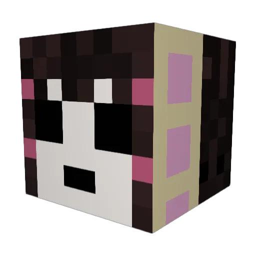OSquidGod Minecraft avatar head, 3D render