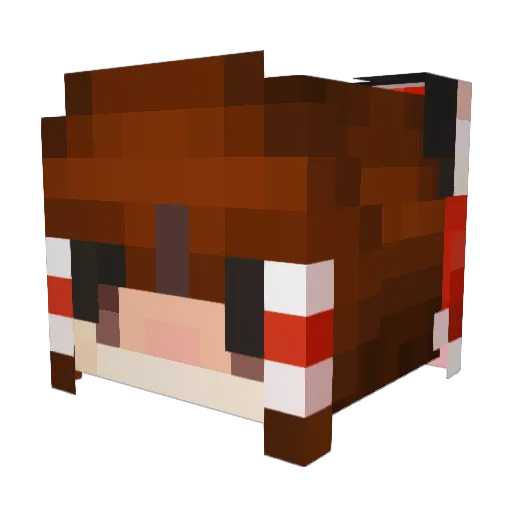 OT0RES Minecraft avatar head, 3D render