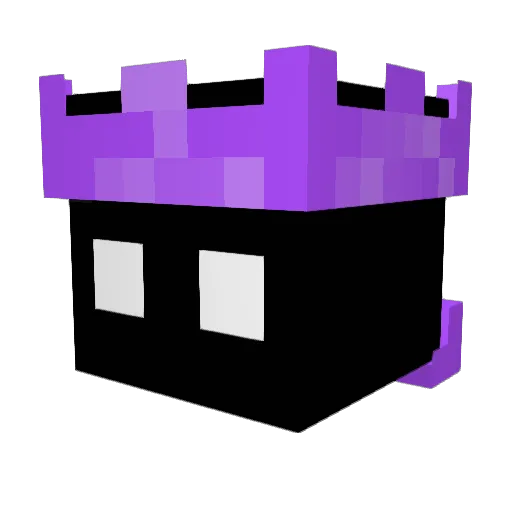 OT29 Minecraft avatar head, 3D render