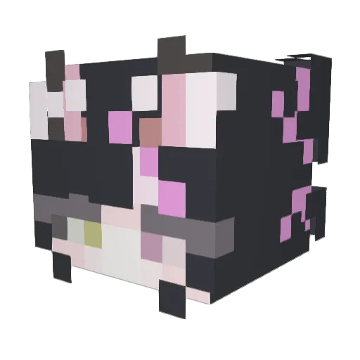 OTBN Minecraft avatar head, 3D render