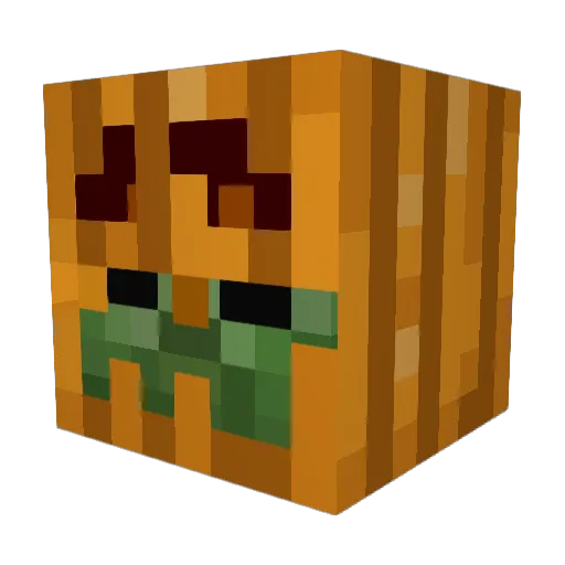 OTGW Minecraft avatar head, 3D render