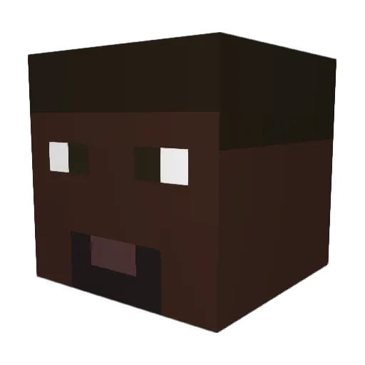 OTGenasis Minecraft avatar head, 3D render