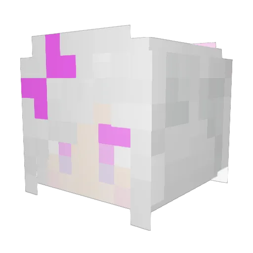 OTH_Pr Minecraft avatar head, 3D render
