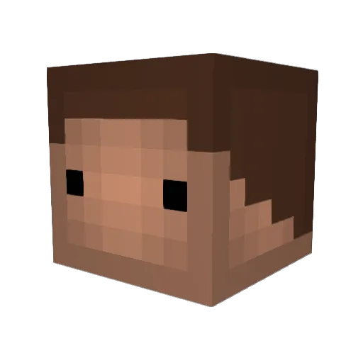 OTIMTIM Minecraft avatar head, 3D render