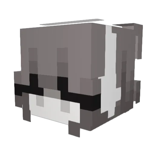 OTJ87 Minecraft avatar head, 3D render