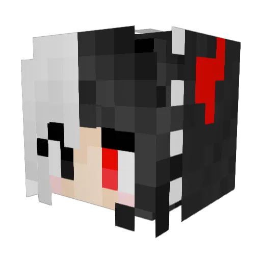 OTomoeXO Minecraft avatar head, 3D render