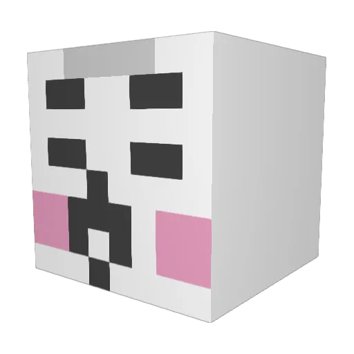 OUO__S2 Minecraft avatar head, 3D render