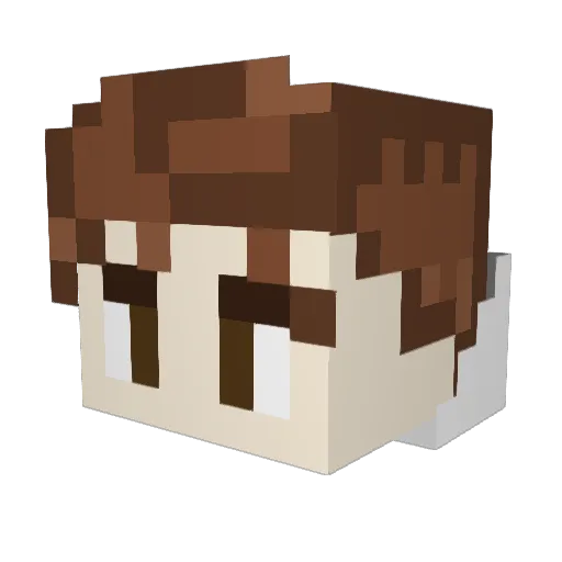 OUSSAMADZ2022 Minecraft avatar head, 3D render