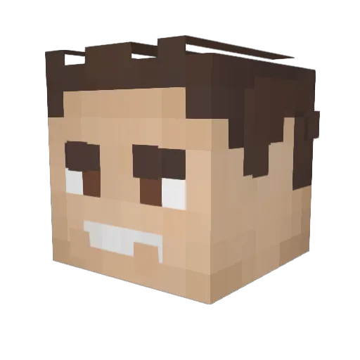 OUTLAW_SERMONS Minecraft avatar head, 3D render