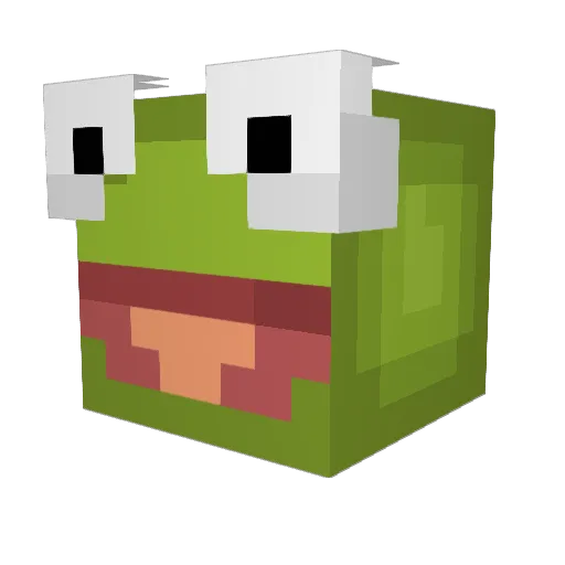 OV1MC Minecraft avatar head, 3D render