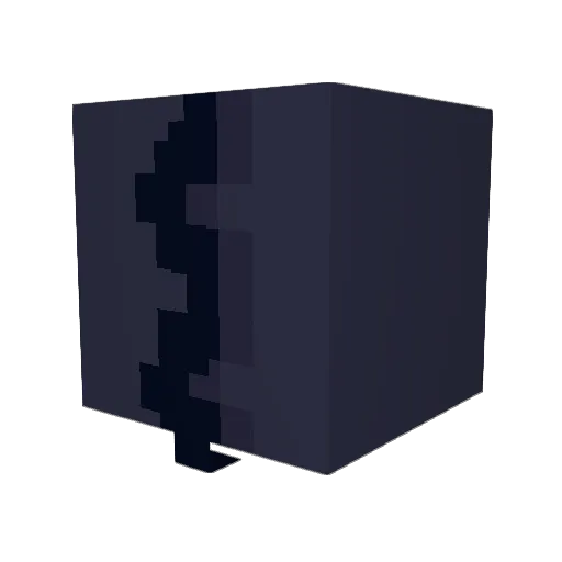 OVBanana Minecraft avatar head, 3D render