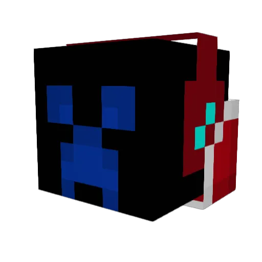 OVERIK Minecraft avatar head, 3D render