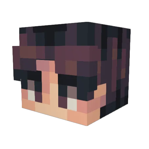 OWGamble Minecraft avatar head, 3D render