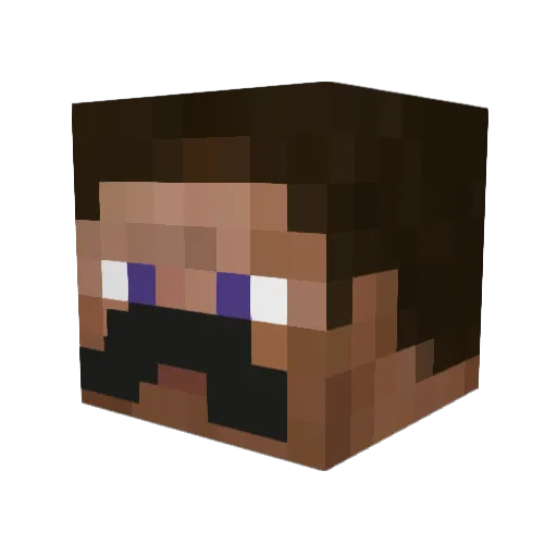 OWNEDBY_MARA Minecraft avatar head, 3D render