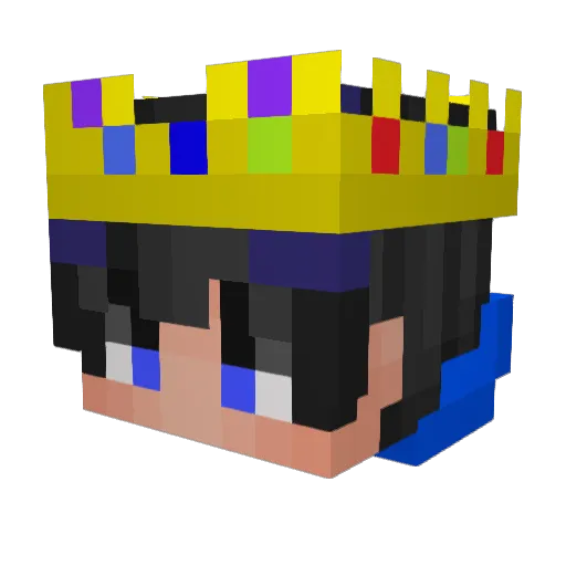 OWO2391 Minecraft avatar head, 3D render