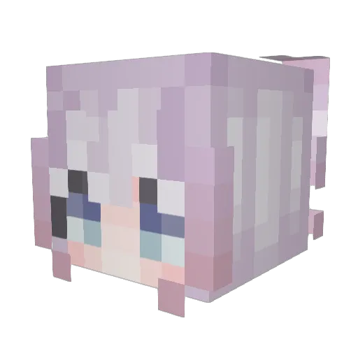 OWO_TIME Minecraft avatar head, 3D render