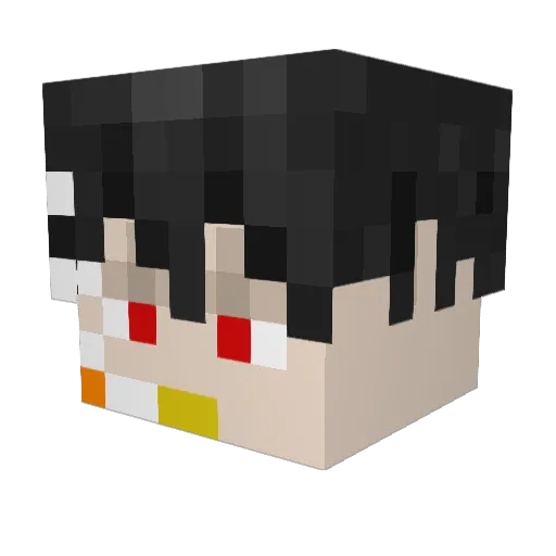 OXAE Minecraft avatar head, 3D render