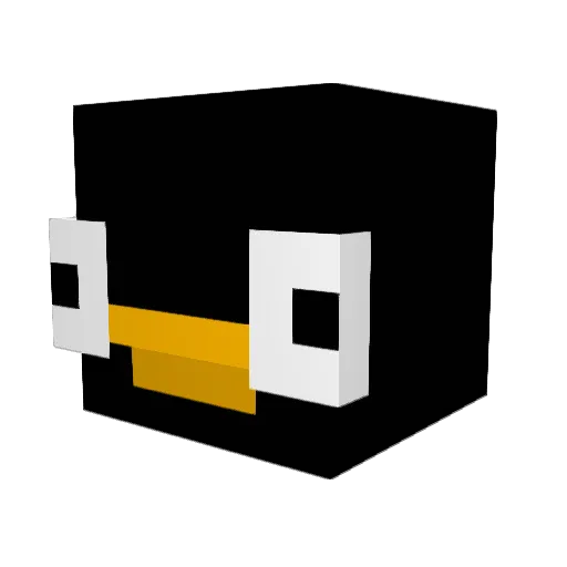 OXGAN Minecraft avatar head, 3D render