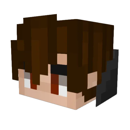 OXXYCODON_ Minecraft avatar head, 3D render