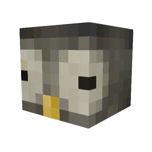 OXreek Minecraft avatar head, 3D render