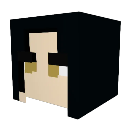OZCN Minecraft avatar head, 3D render