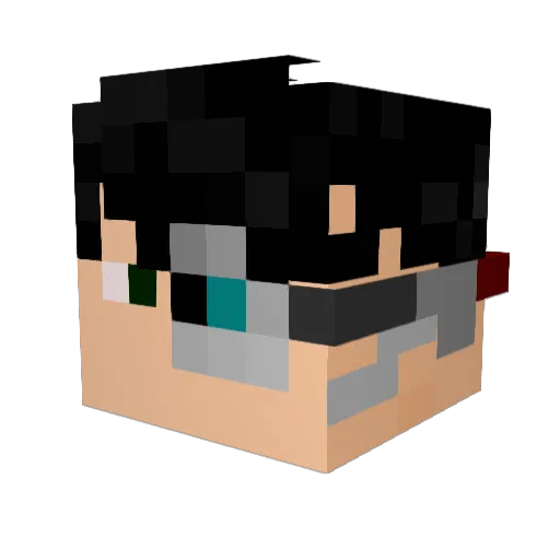 OZING5 Minecraft avatar head, 3D render