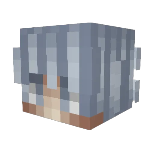 OZKOENY Minecraft avatar head, 3D render