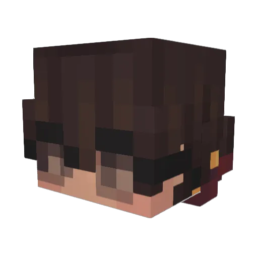OZboss Minecraft avatar head, 3D render