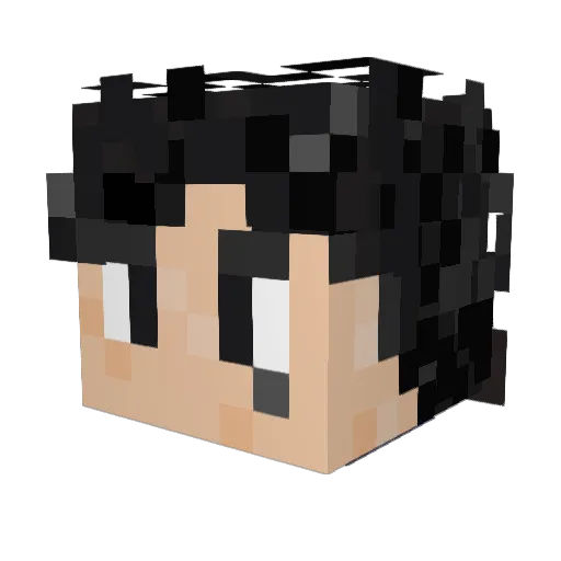 O_A_W Minecraft avatar head, 3D render