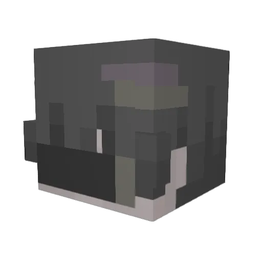 O_BABY_A_TRIPLE Minecraft avatar head, 3D render