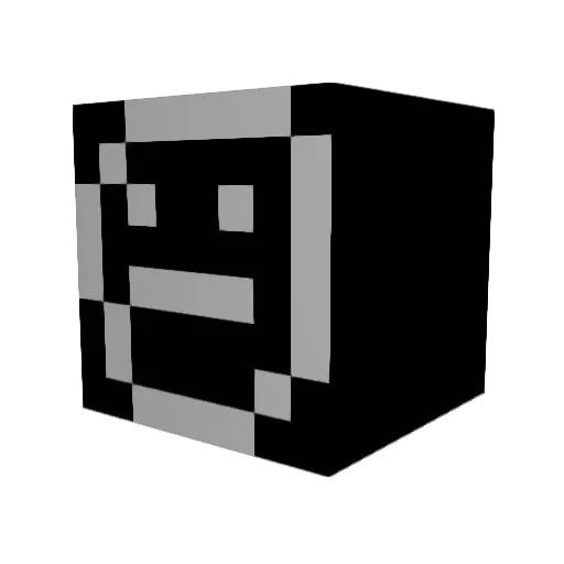 O_K_A_Y Minecraft avatar head, 3D render