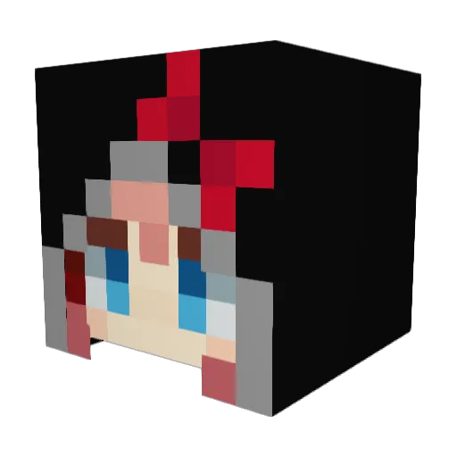 O_L0o Minecraft avatar head, 3D render