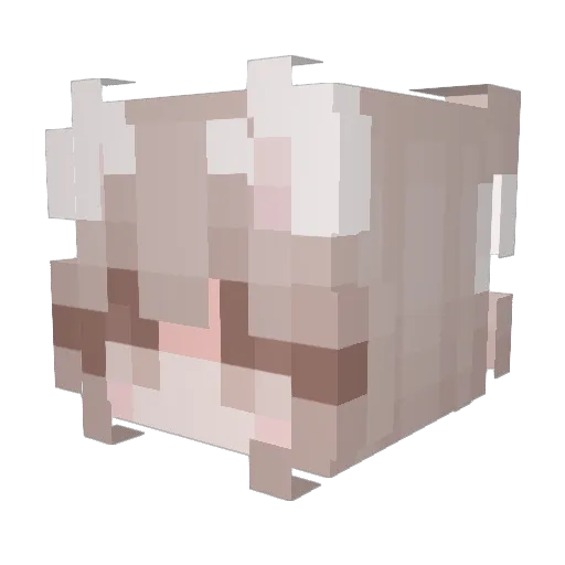 O_Lime Minecraft avatar head, 3D render