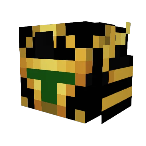 O_MONEY Minecraft avatar head, 3D render