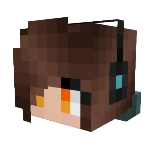 O_Nulty Minecraft avatar head, 3D render