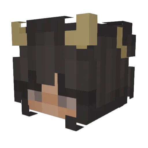 O_P_A_L Minecraft avatar head, 3D render
