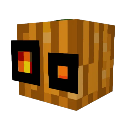 O_______o Minecraft avatar head, 3D render