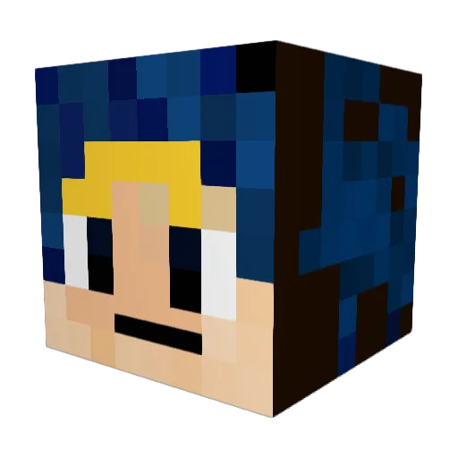 O_cL_n Minecraft avatar head, 3D render